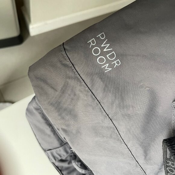 Powder Room grey flare snow pants low rise - Picture 4 of 10